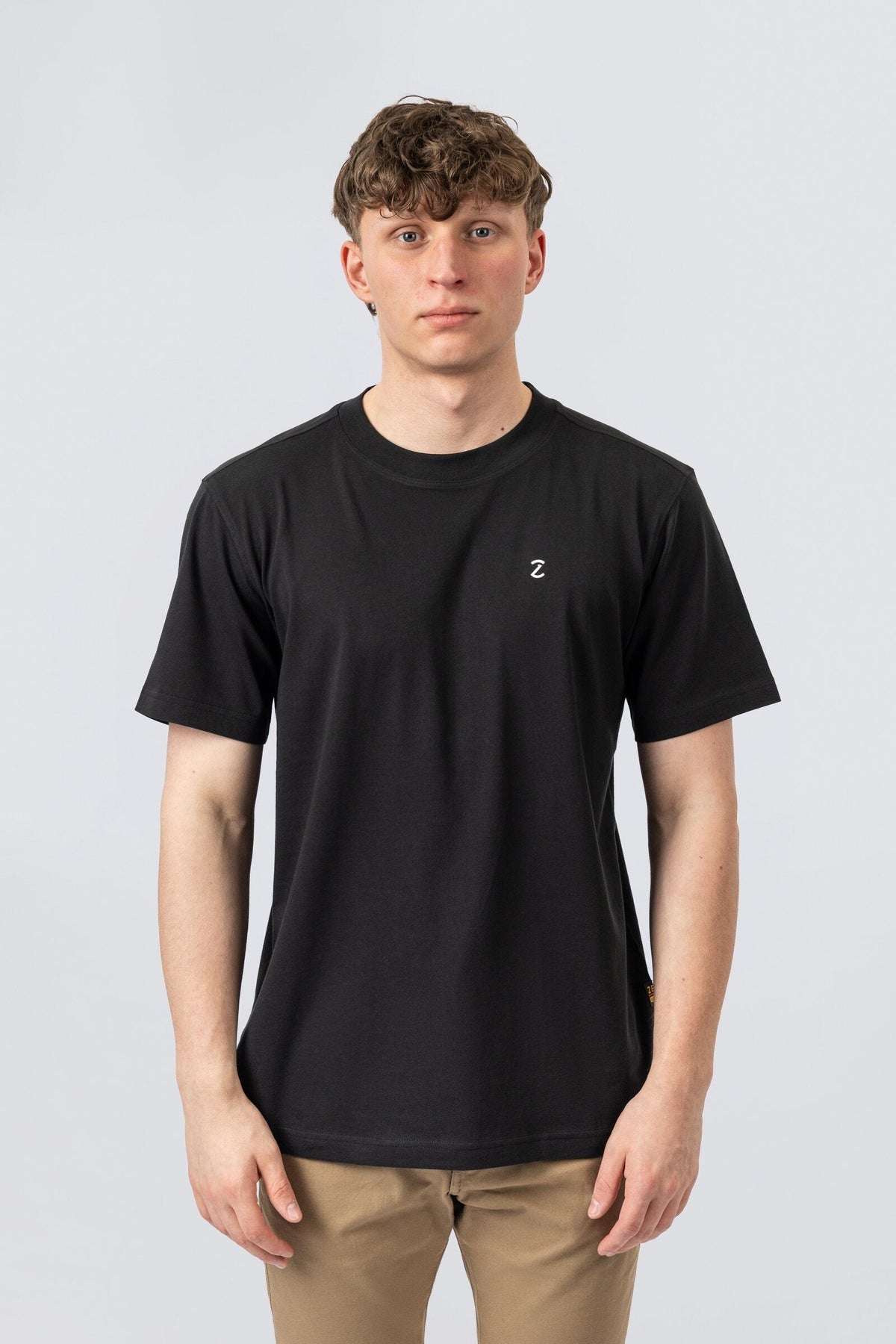 ZEHN CORE T-Shirt in Schwarz aus Baumwoll-Jersey