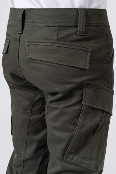 ZEHN Reinforced 3D Cargohose Herren in City Slate – Detailansicht