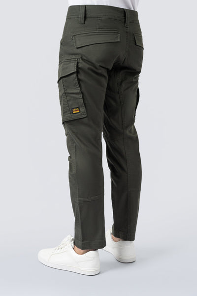 ZEHN Reinforced 3D Cargohose Herren in City Slate – Detailansicht