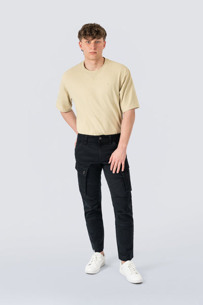 ZEHN Reinforced 3D Cargohose Herren in Schwarz – Produktansicht 3