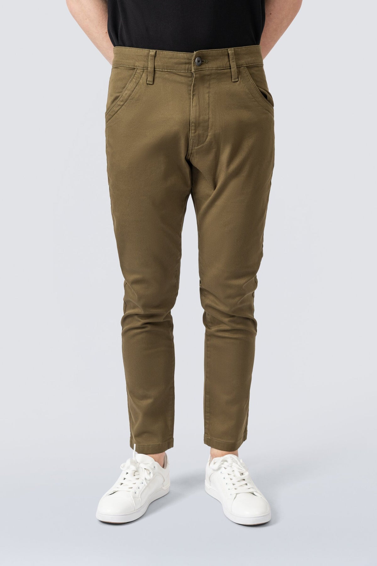 ZEHN Signature Canvas Chinohose Herren in Olivgrün – Produktansicht 2