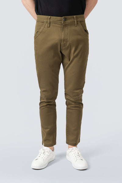 ZEHN Signature Canvas Chinohose Herren in Olivgrün – Produktansicht 2