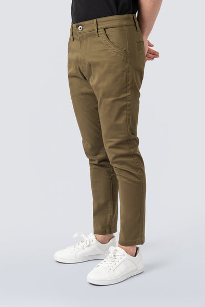 ZEHN Signature Canvas Chinohose Herren in Olivgrün – Produktansicht 3