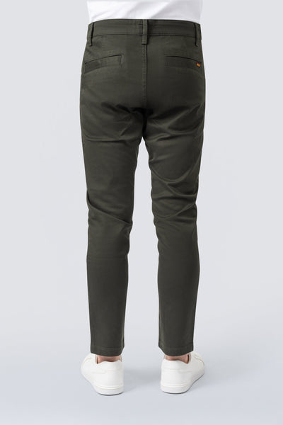 ZEHN Signature Chinohose Herren Stretch Twill in City Slate – Rückansicht