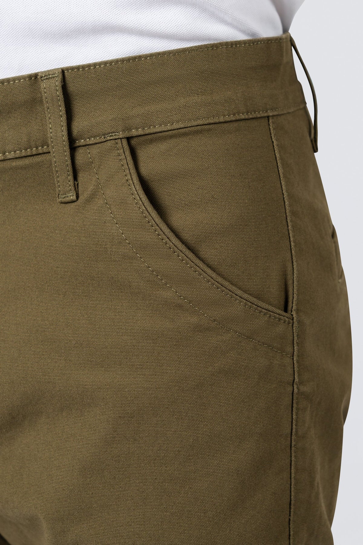 ZEHN Signature Chinohose Herren Stretch Twill in Olivgrün – Produktansicht 5