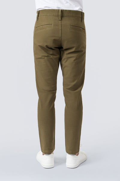 ZEHN Signature Chinohose Herren Stretch Twill in Olivgrün – Produktansicht 6
