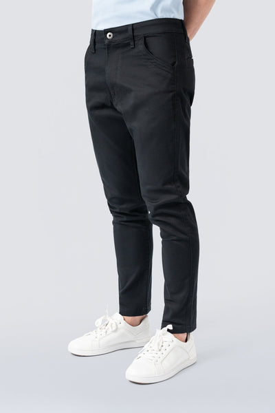 ZEHN Signature Chinohose Herren Stretch Twill in Schwarz – Produktansicht 2