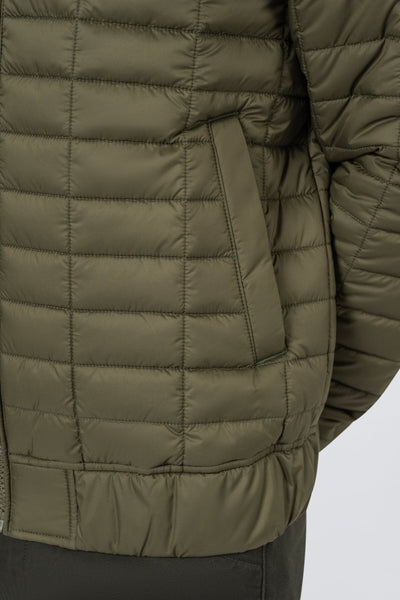ZEHN Aero Steppjacke Herren in Shadow Olive – Seitenansicht
