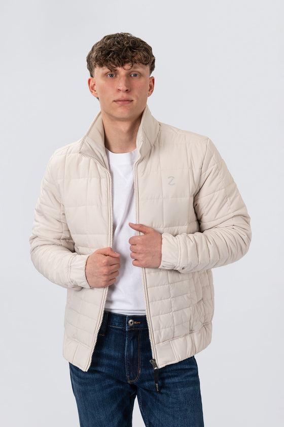 ZEHN Aero Steppjacke Herren in Weiß – Produktansicht 1
