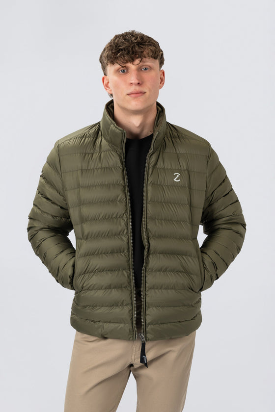 ZEHN Drift Steppjacke Herren in Olivgrün – Produktansicht 7