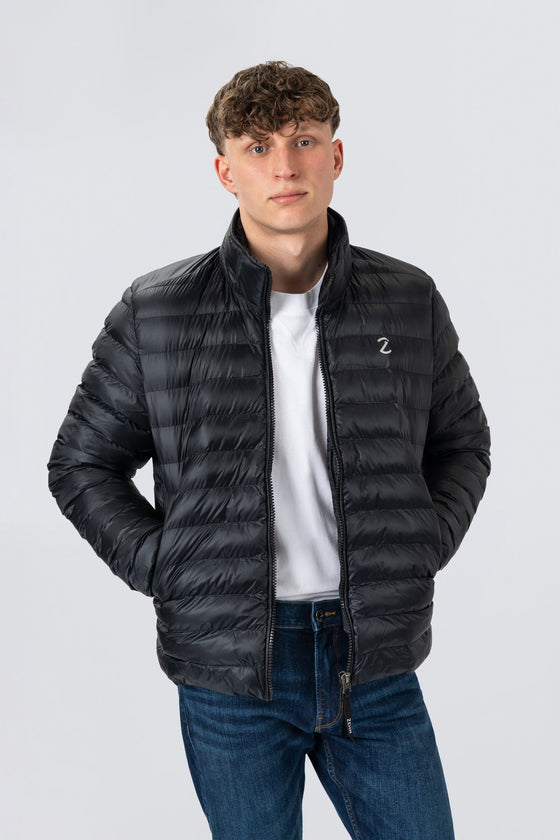 ZEHN Drift Steppjacke Herren in Schwarz – Produktansicht 2