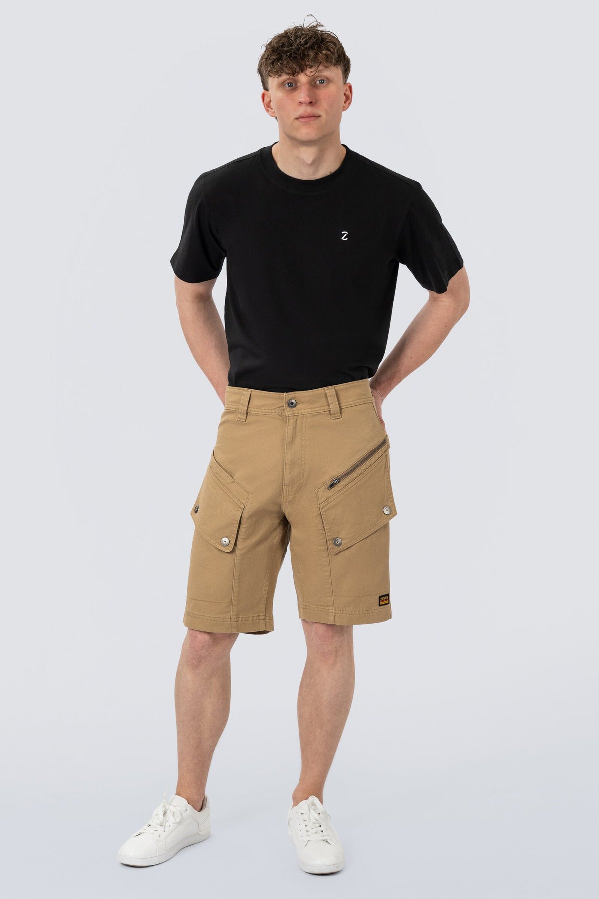 ZEHN Stride Cargo Shorts Herren – Taschen- und Materialdetail