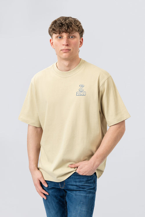 ZEHN Axis Oversized T-Shirt Herren in Leaf – Vorderansicht
