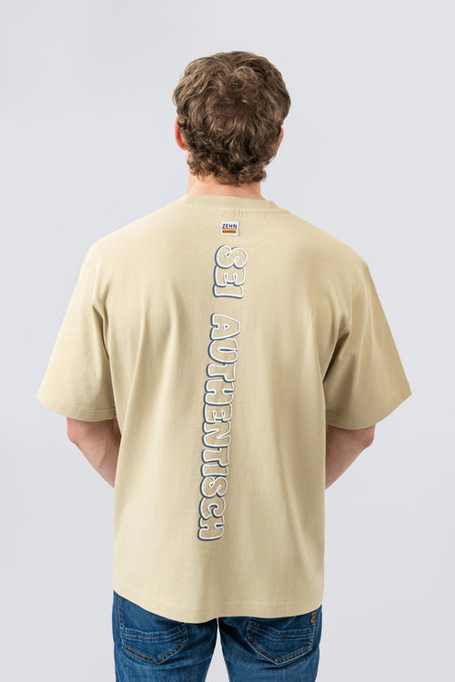 ZEHN Axis Oversized T-Shirt Herren in Leaf – Seitenansicht