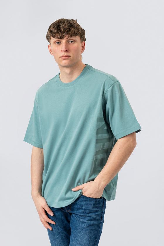 ZEHN Forge Oversized T-Shirt Herren in Mineral Blue – Produktansicht