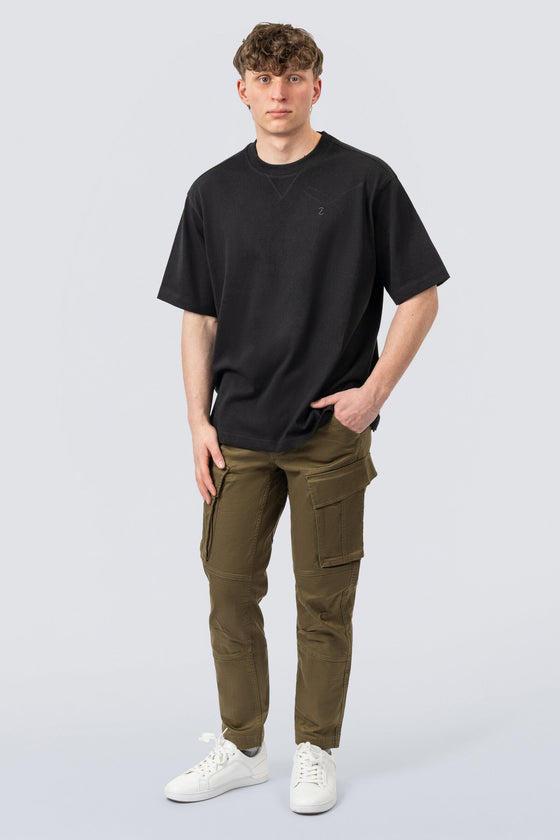ZEHN Vector Oversized T-Shirt Herren in Schwarz – Produktansicht