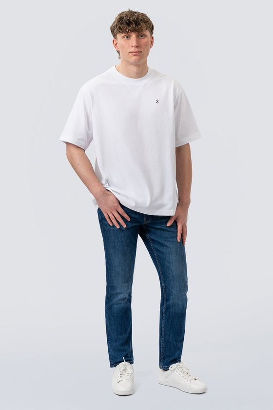 ZEHN Vector Oversized T-Shirt Herren in Weiß – Produktansicht